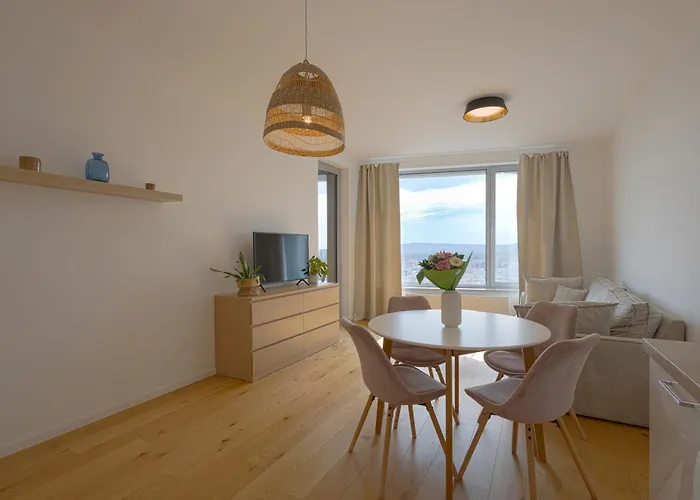 Apartmán Skau Sky Park Pearl By Zaha Hadid 17 Floor Panoramic View Free Parking Bratislava